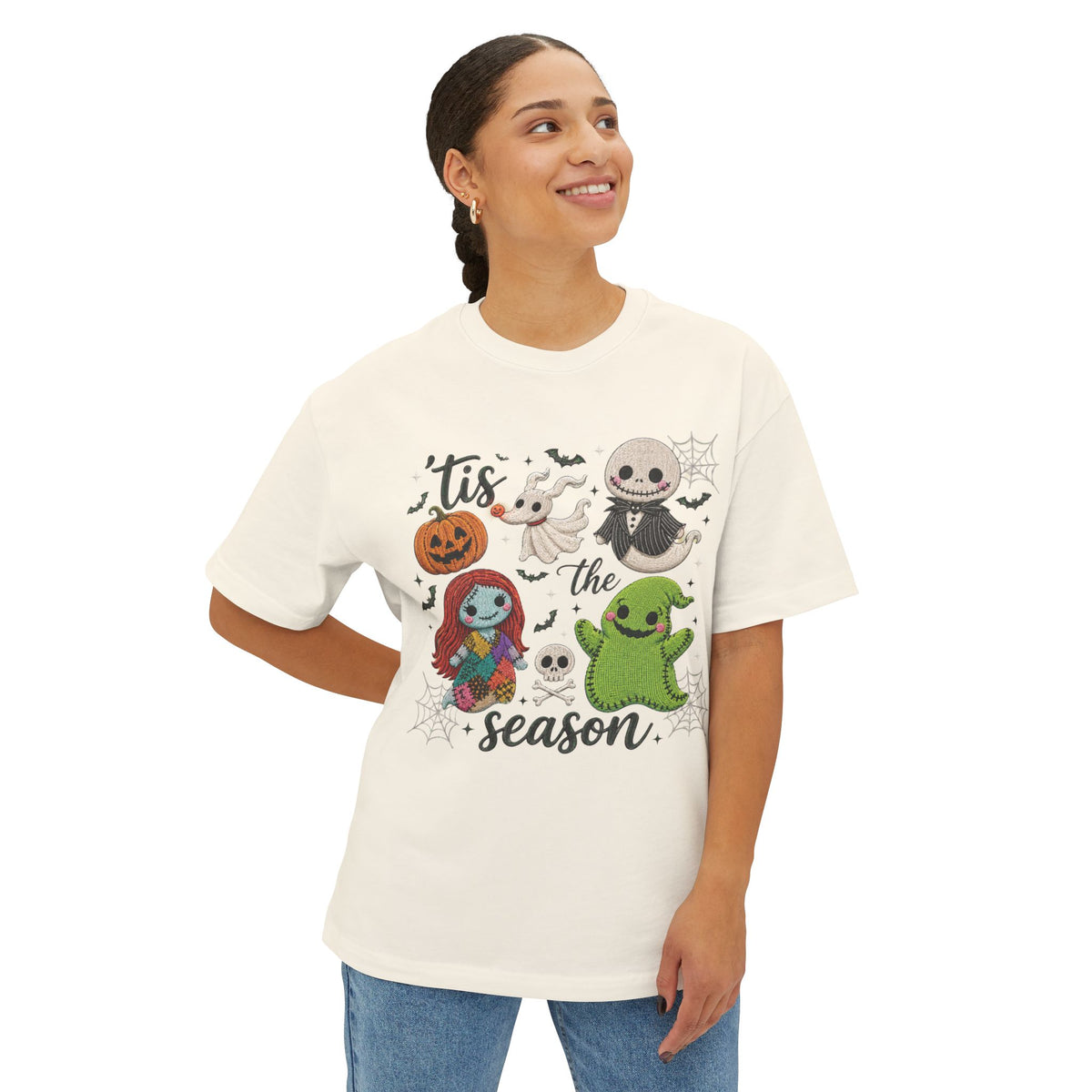 Halloween/Christmas Mashup Tee — "'Tis the Season" Nightmare Friends Graphic Shirt