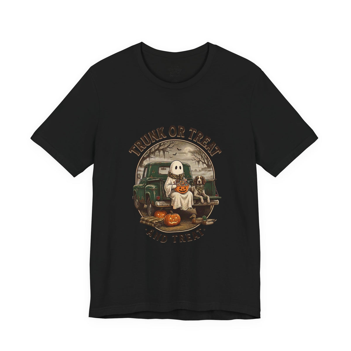 Trunk or Treat Vintage Ghost Tee | Spooky Hunting Halloween Shirt