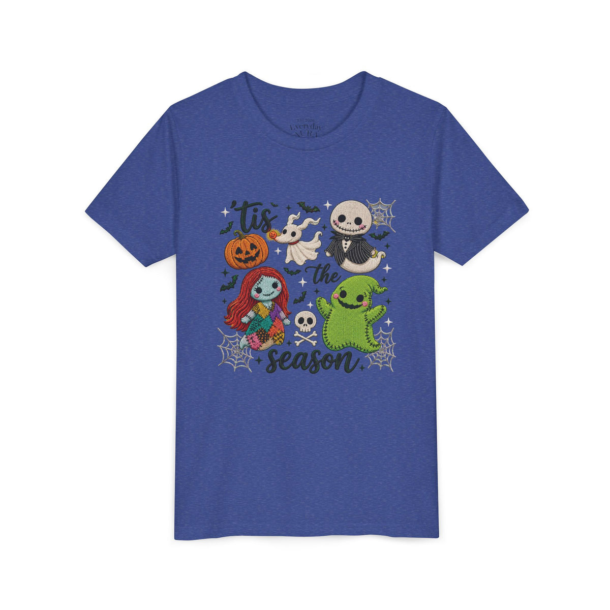 Youth Tee — 'Tis the Season' Cute Halloween Characters Graphic