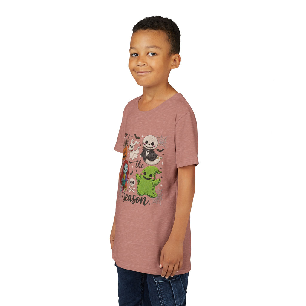 Youth Tee — 'Tis the Season' Cute Halloween Characters Graphic