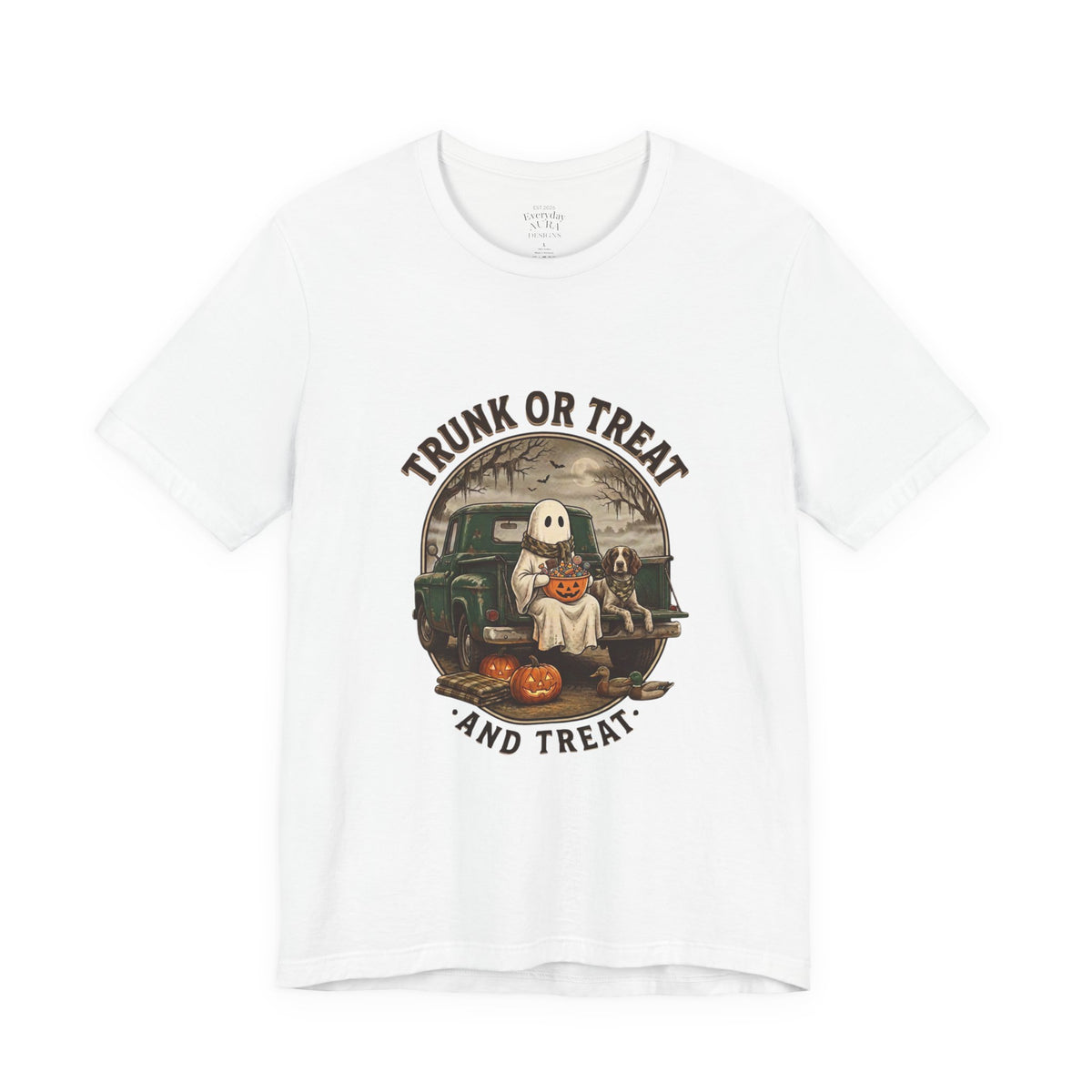 Trunk or Treat Vintage Ghost Tee | Spooky Hunting Halloween Shirt