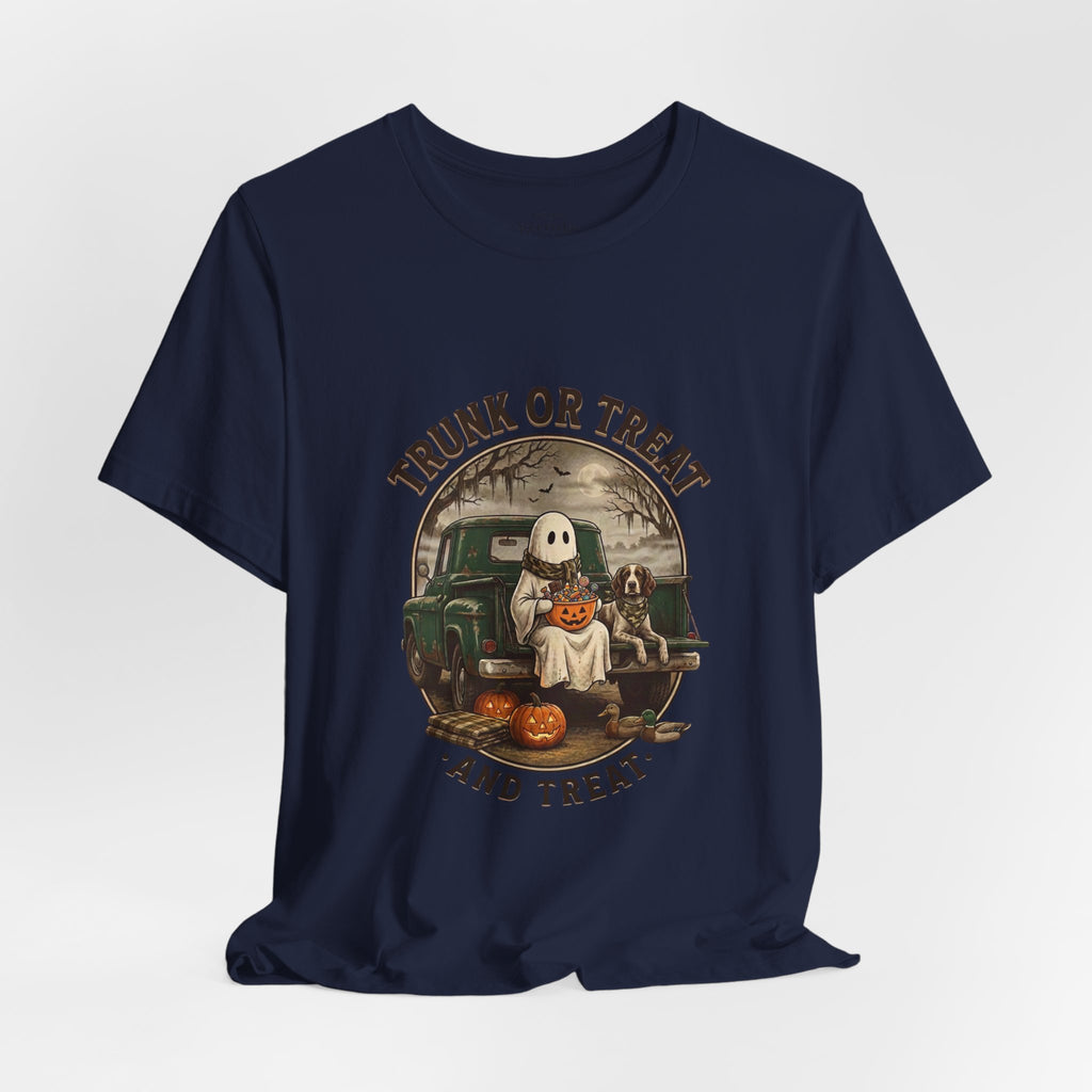 Trunk or Treat Vintage Ghost Tee | Spooky Hunting Halloween Shirt