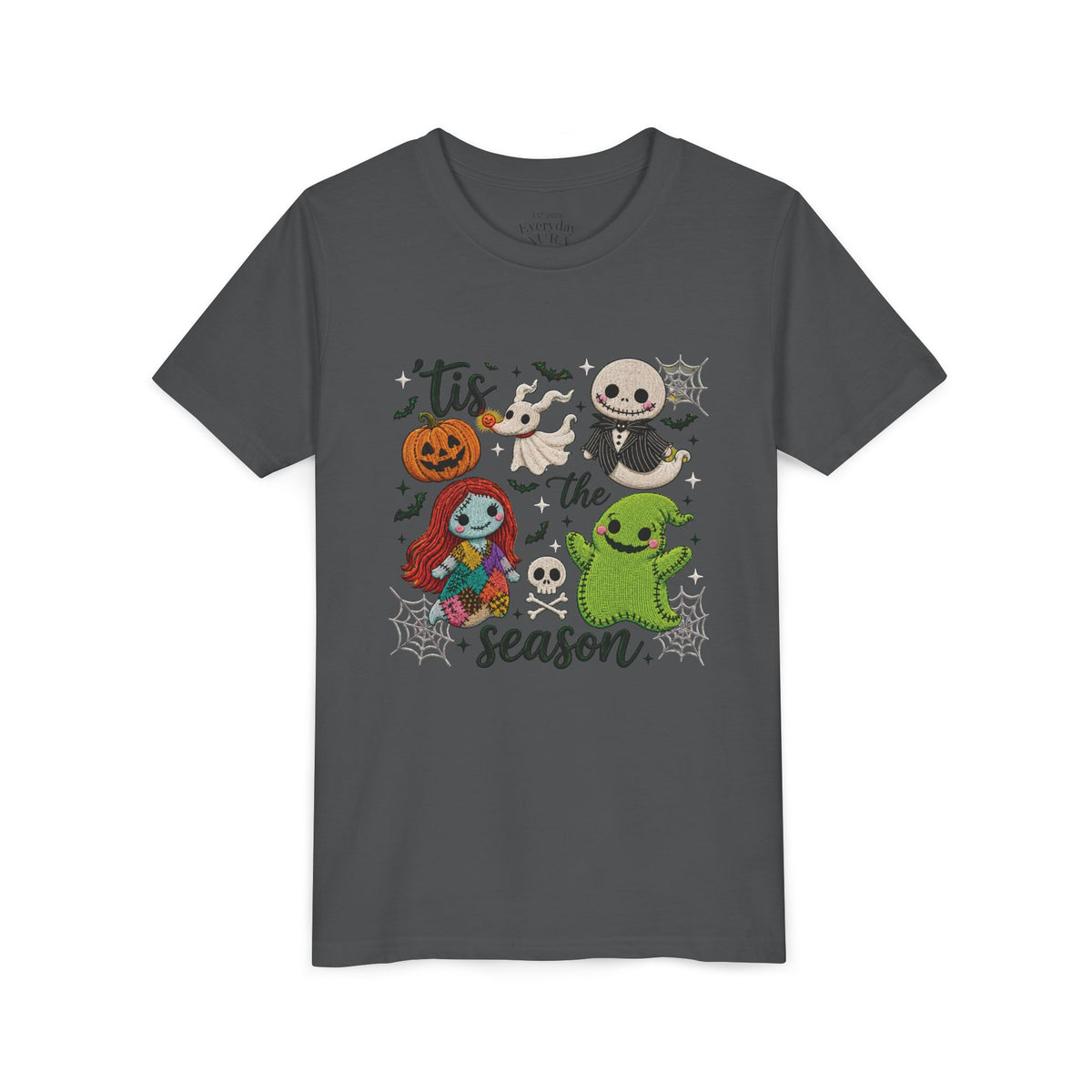 Youth Tee — 'Tis the Season' Cute Halloween Characters Graphic