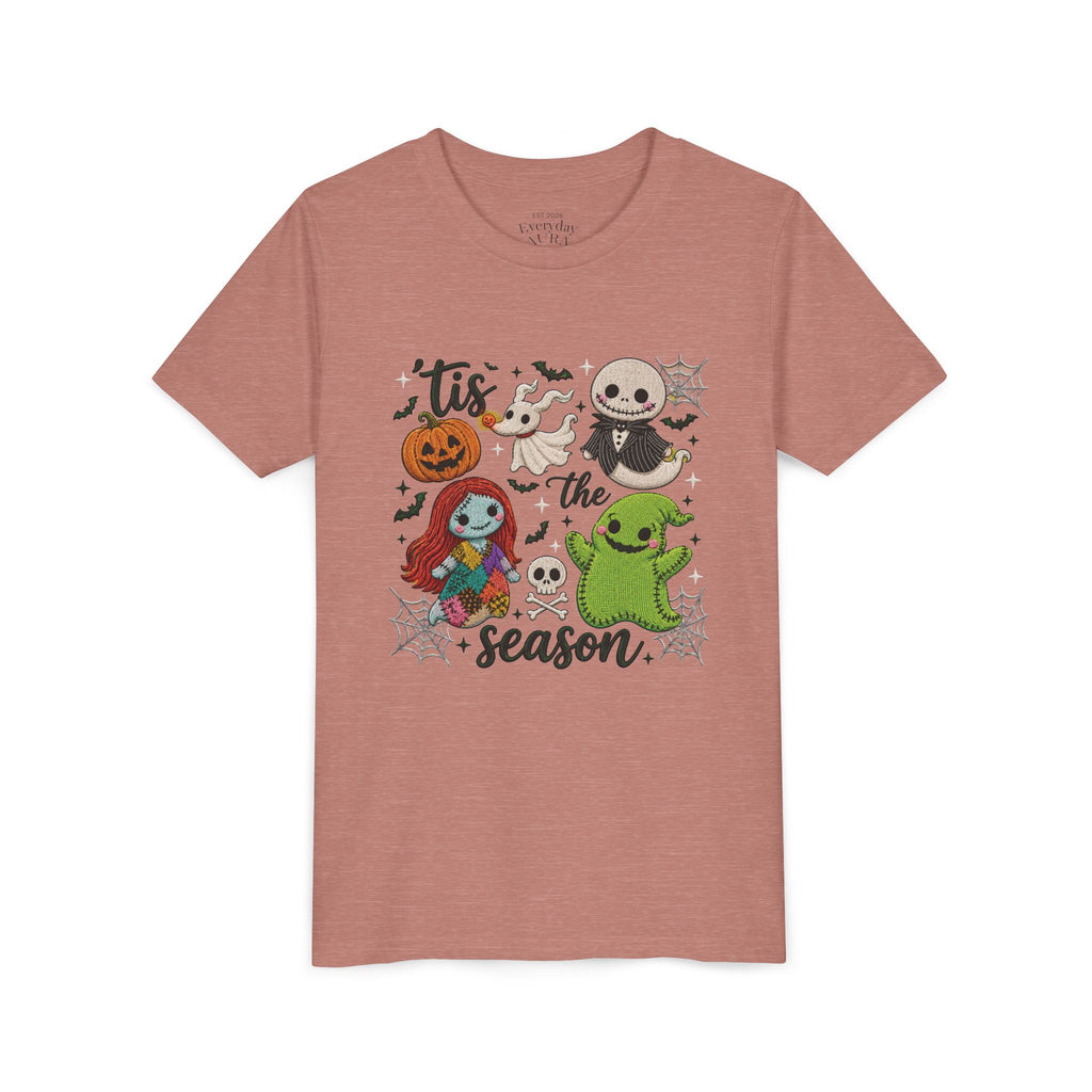 Youth Tee — 'Tis the Season' Cute Halloween Characters Graphic