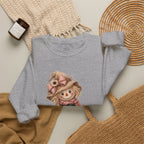 Fall Scarecrow Crewneck Sweatshirt — Cute Pumpkin & Sunflower Autumn Design