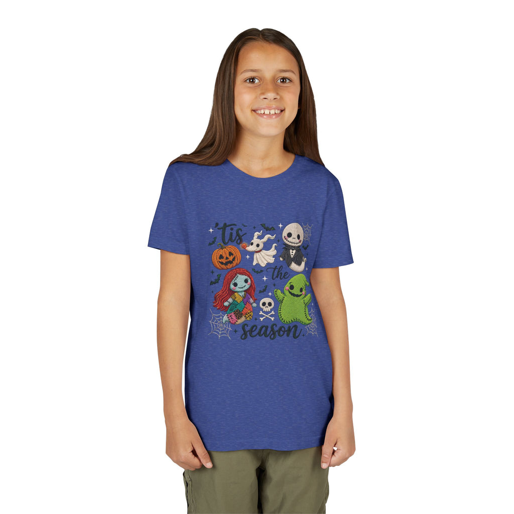 Youth Tee — 'Tis the Season' Cute Halloween Characters Graphic