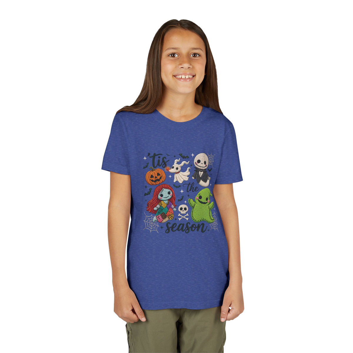 Youth Tee — 'Tis the Season' Cute Halloween Characters Graphic