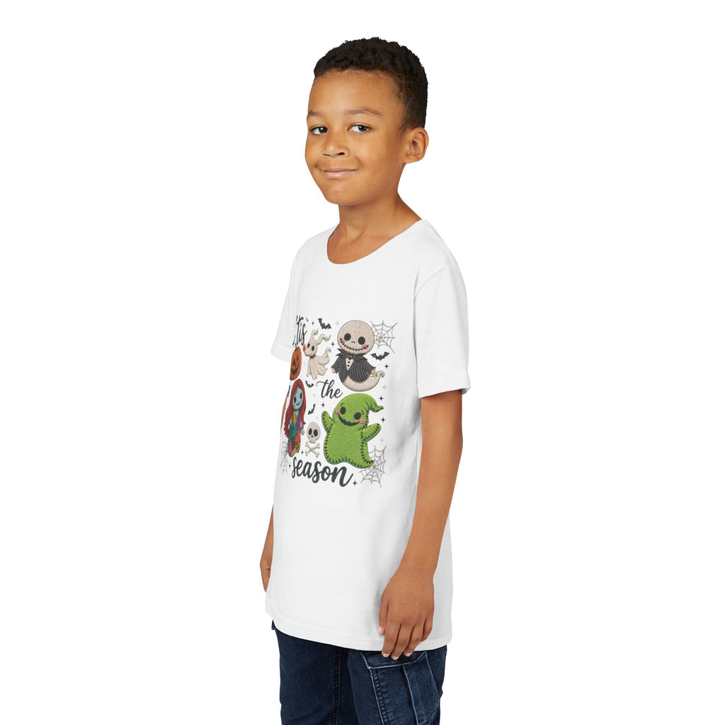 Youth Tee — 'Tis the Season' Cute Halloween Characters Graphic