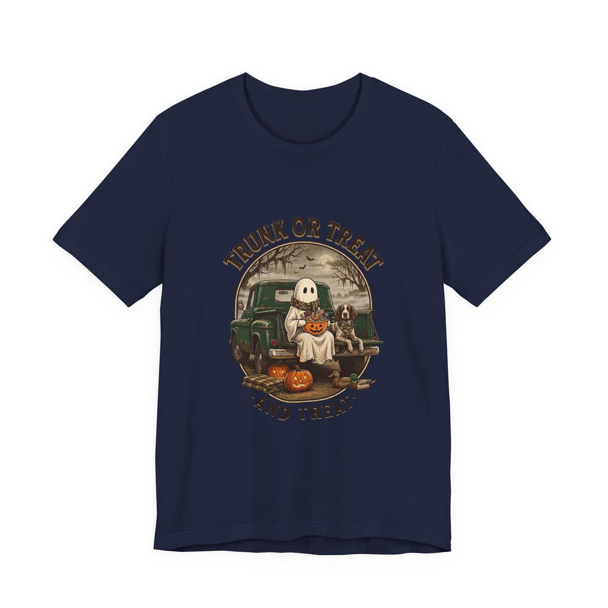 Trunk or Treat Vintage Ghost Tee | Spooky Hunting Halloween Shirt