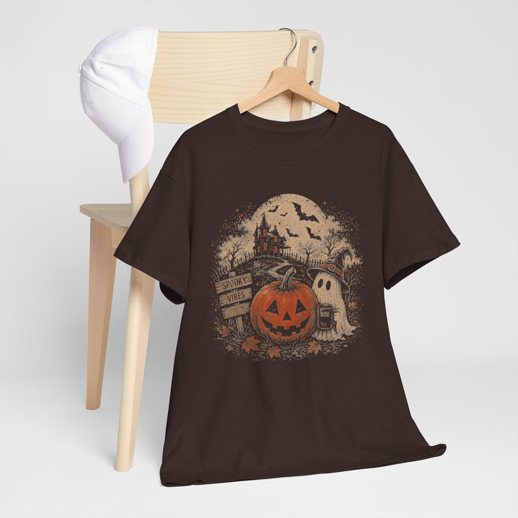 Vintage Halloween Pumpkin Ghost Tee