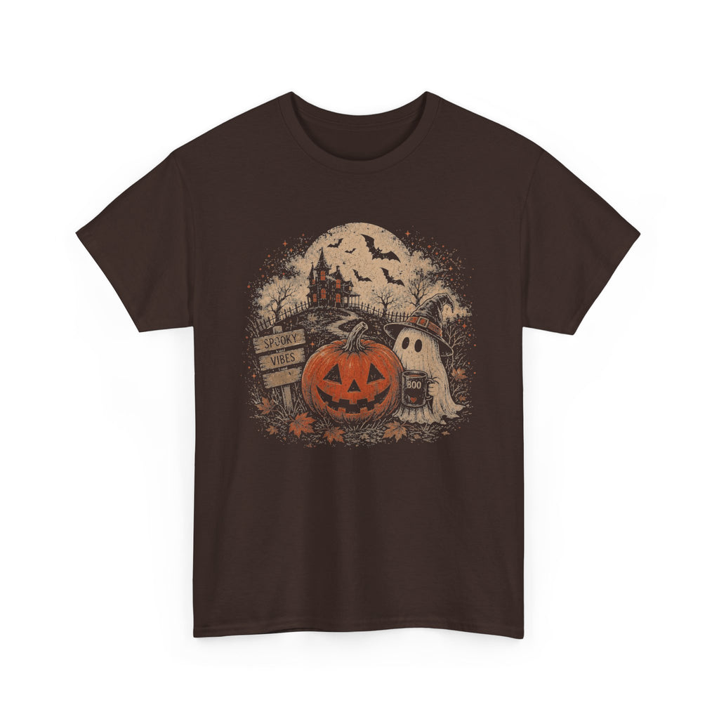 Vintage Halloween Pumpkin Ghost Tee