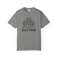 Scary Family Skeleton Tee — Halloween Orange Graphic T-Shirt