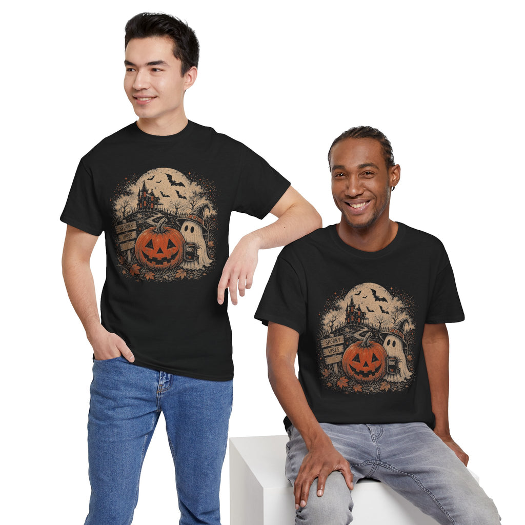 Vintage Halloween Pumpkin Ghost Tee