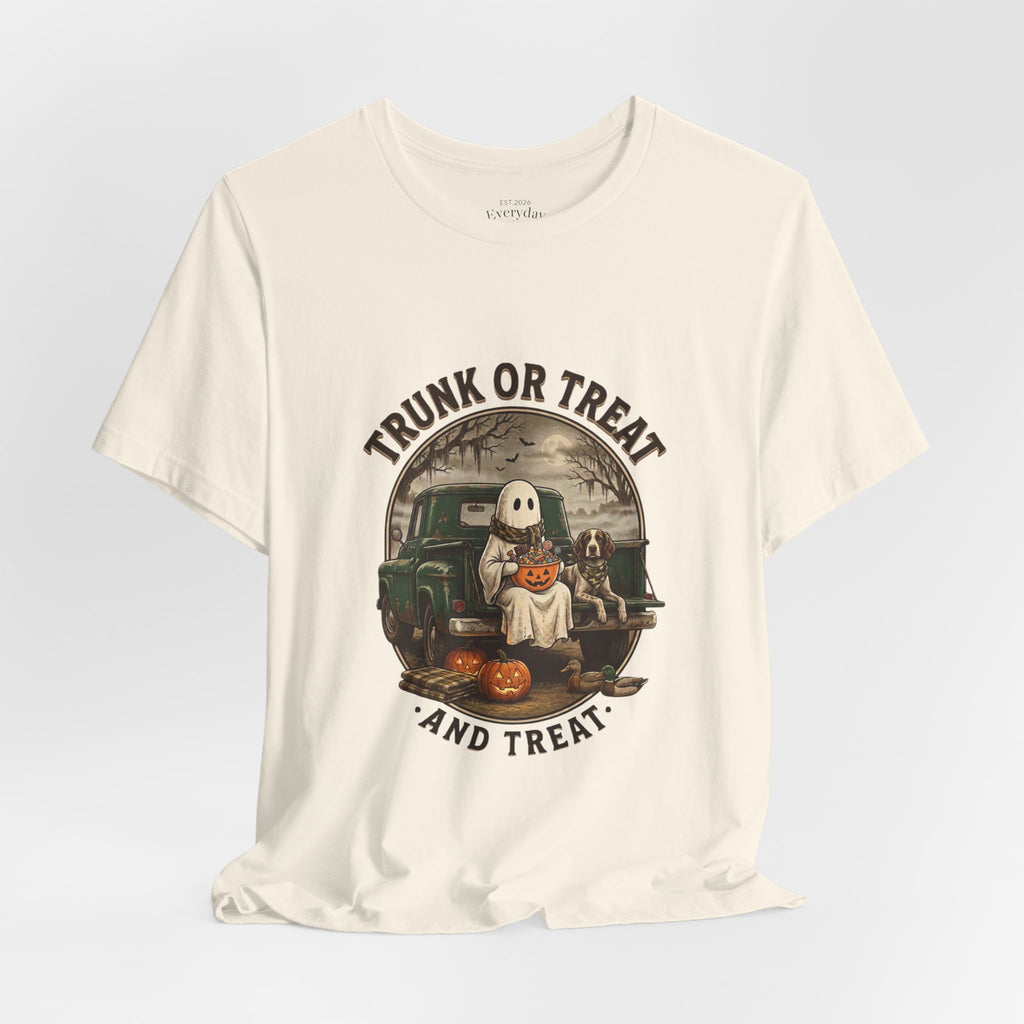 Trunk or Treat Vintage Ghost Tee | Spooky Hunting Halloween Shirt