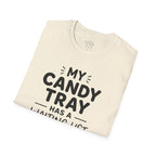 Candy Tray T-Shirt — "My Candy Tray Has a Waiting List" Halloween Candy Shirt