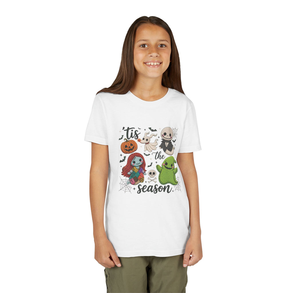 Youth Tee — 'Tis the Season' Cute Halloween Characters Graphic