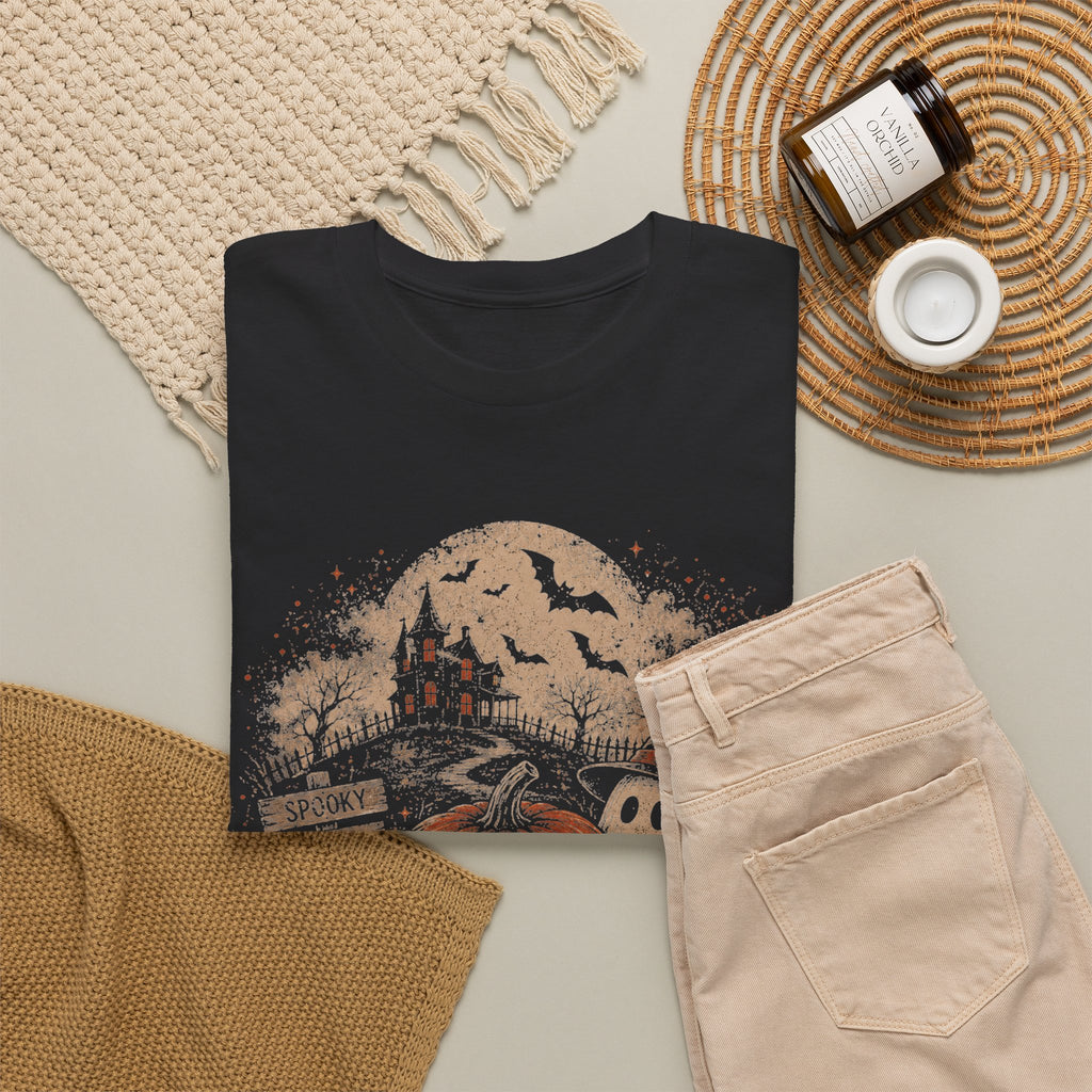 Vintage Halloween Pumpkin Ghost Tee