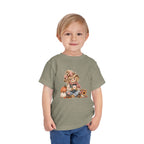 Toddler Tee — Autumn Scarecrow Pumpkin & Sunflower Fall Graphic