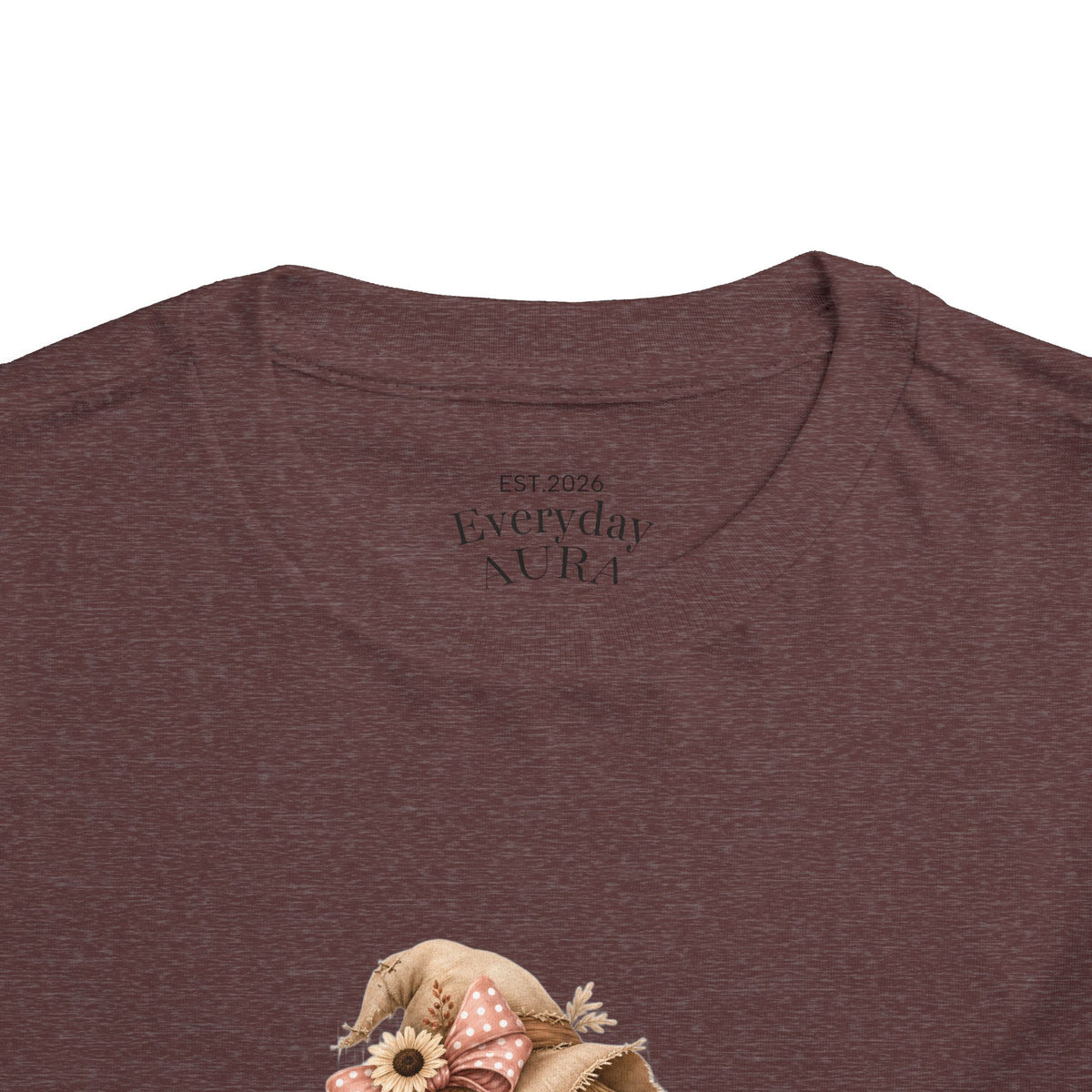 Toddler Tee — Autumn Scarecrow Pumpkin & Sunflower Fall Graphic