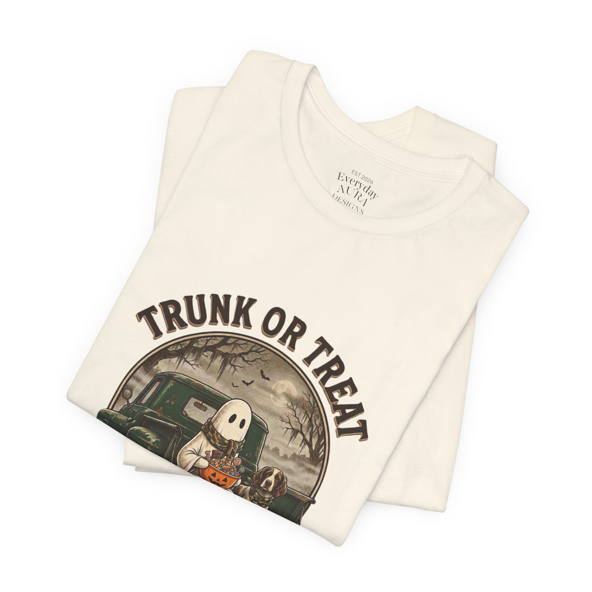 Trunk or Treat Vintage Ghost Tee | Spooky Hunting Halloween Shirt