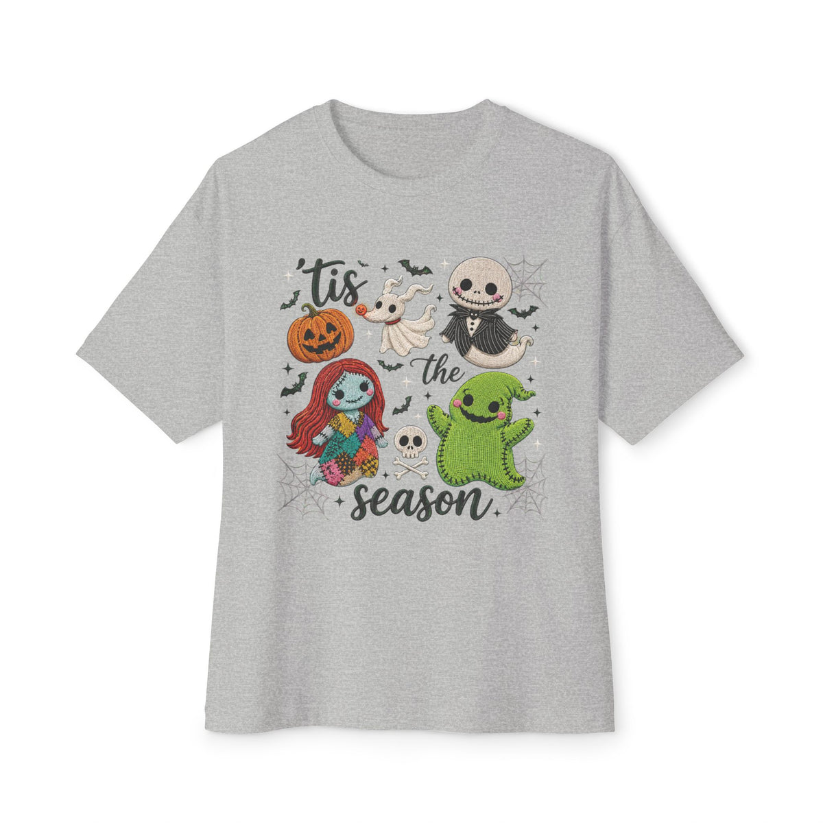 Halloween/Christmas Mashup Tee — "'Tis the Season" Nightmare Friends Graphic Shirt