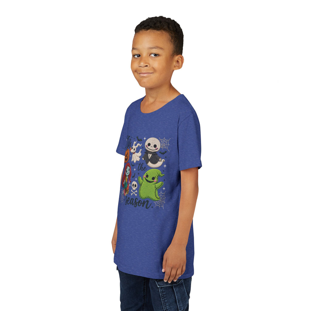 Youth Tee — 'Tis the Season' Cute Halloween Characters Graphic
