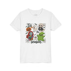 Youth Tee — 'Tis the Season' Cute Halloween Characters Graphic