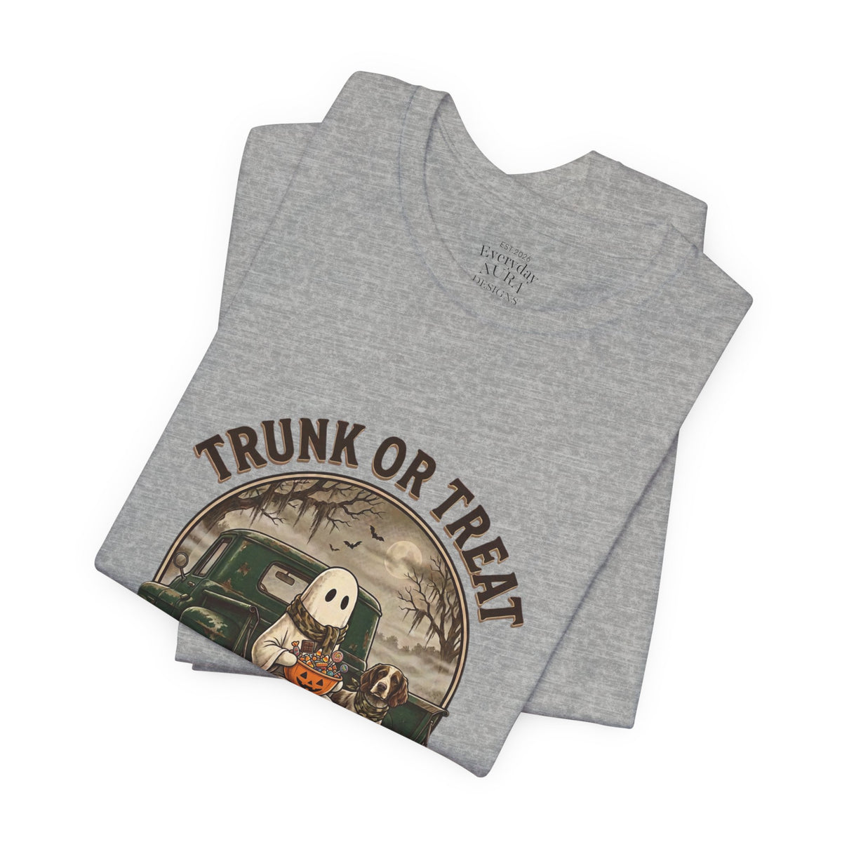 Trunk or Treat Vintage Ghost Tee | Spooky Hunting Halloween Shirt