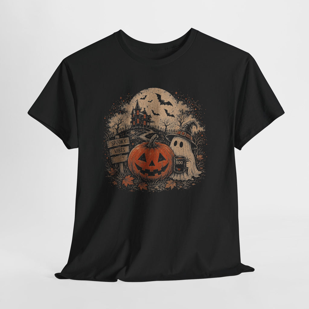 Vintage Halloween Pumpkin Ghost Tee