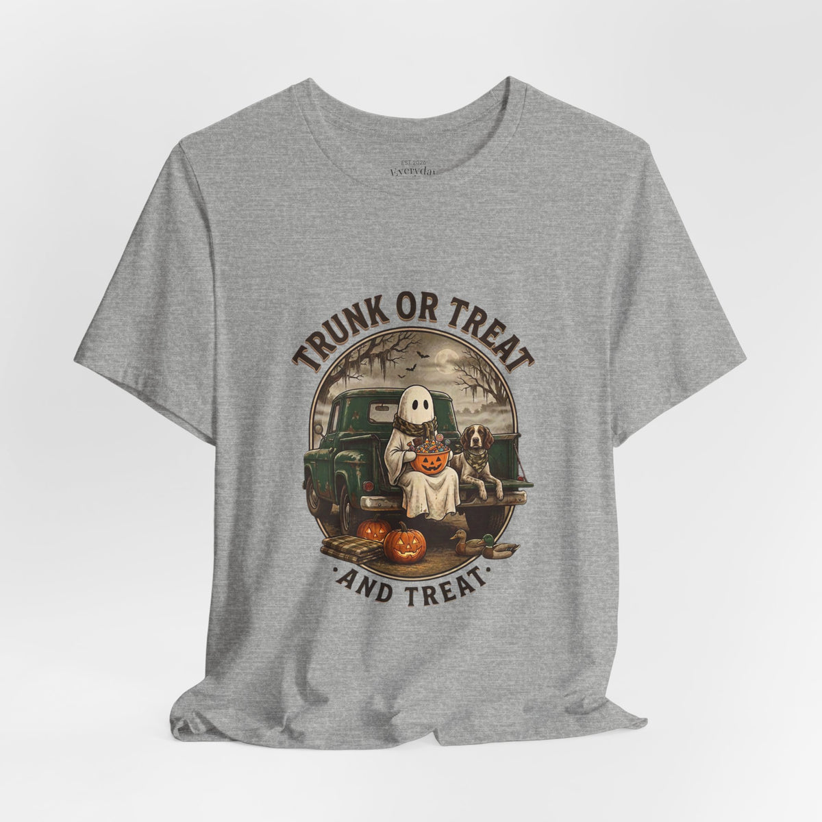 Trunk or Treat Vintage Ghost Tee | Spooky Hunting Halloween Shirt